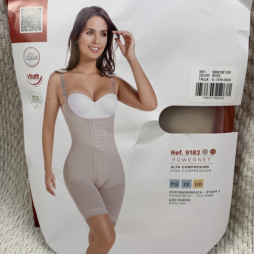 MariaE 9182 Fajas Colombianas Women's XL Butt Lifter Tummy Compression Shapewear